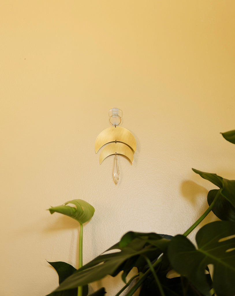 Mini crescent wall hanging sun catcher