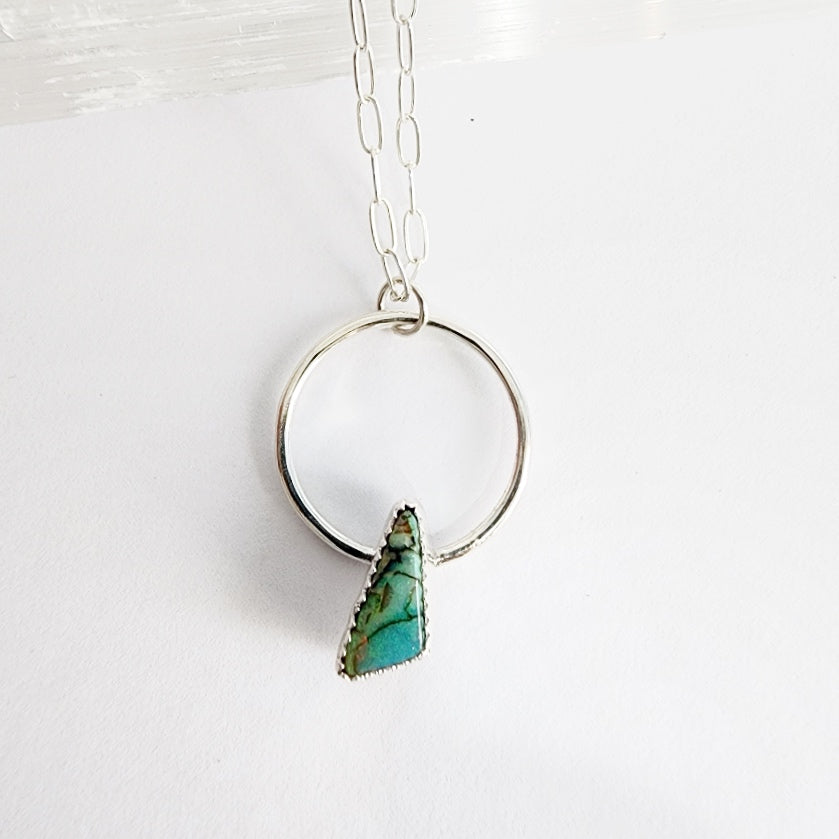 sterling silver opal necklace