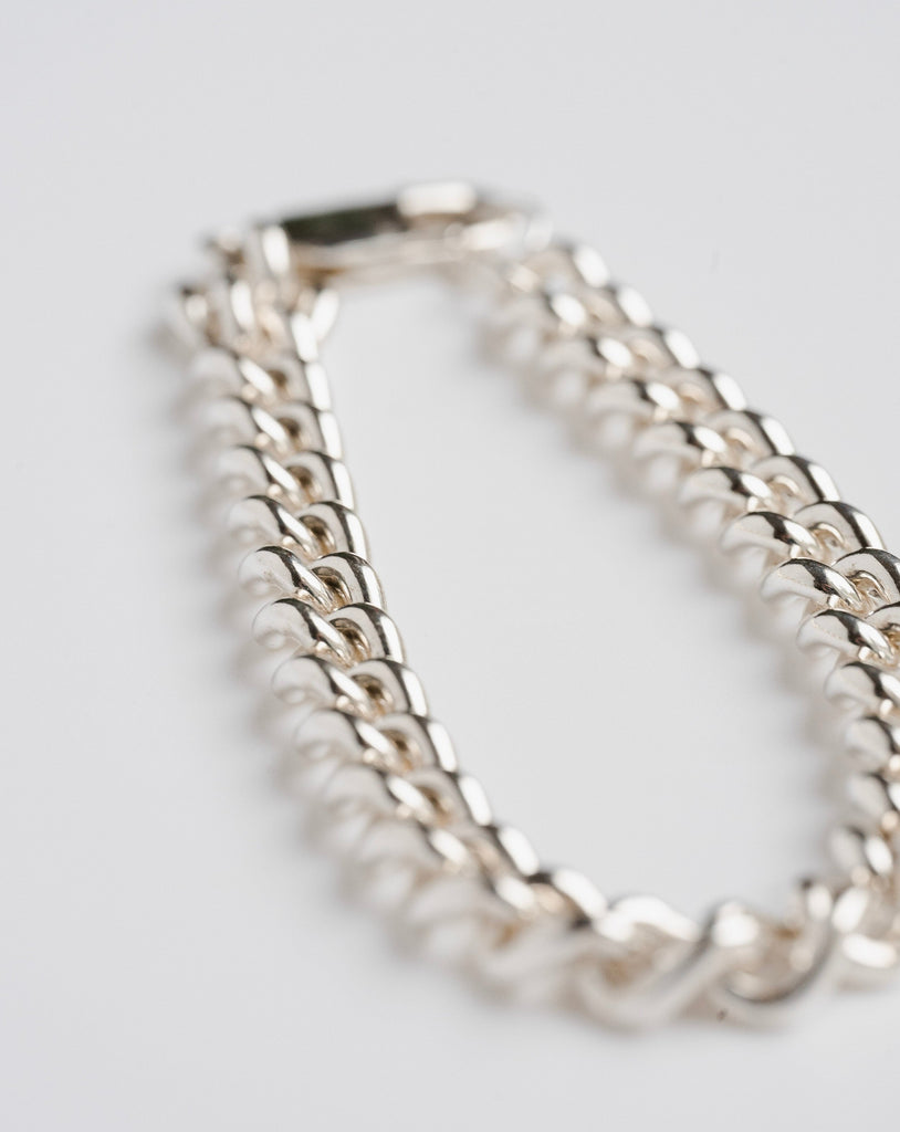 Sterling Silver Chain Link Bracelet - Choose Your Width