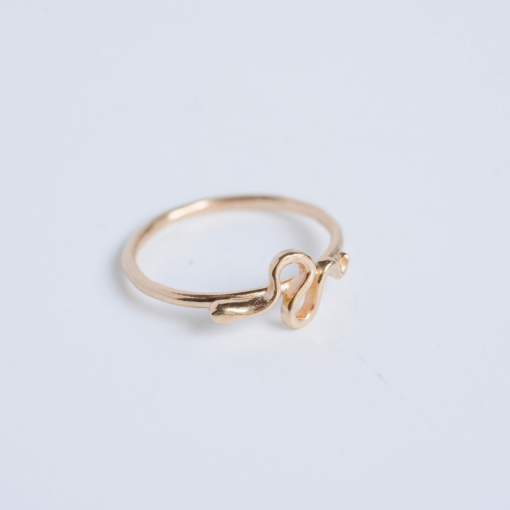 Snake Stacking Ring - Choose Your Metal - Sterling Silver or 14 Karat Gold