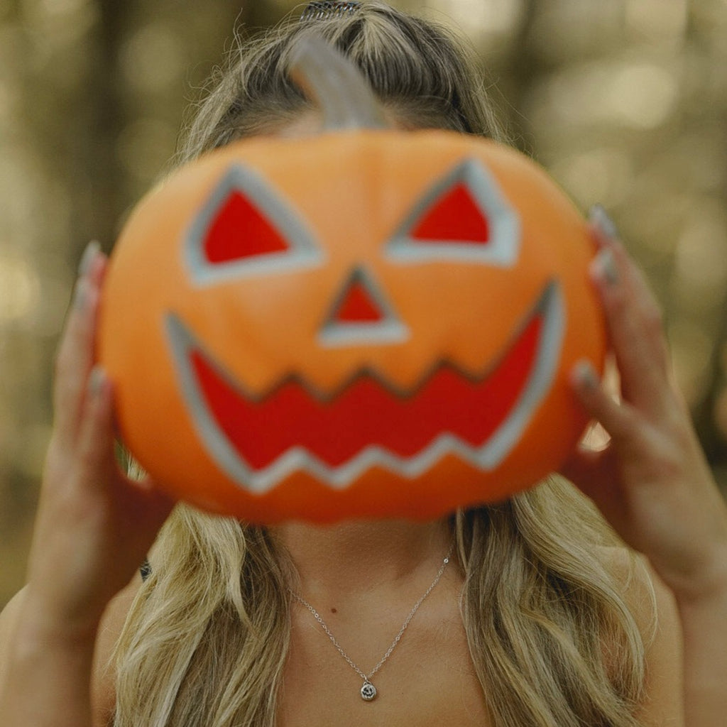 Sterling Silver Pumpkin Layering Necklace