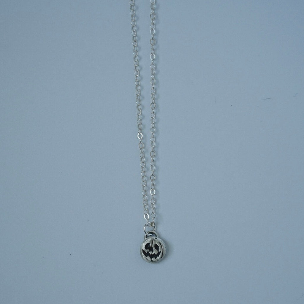 sterling silver pumpkin necklace