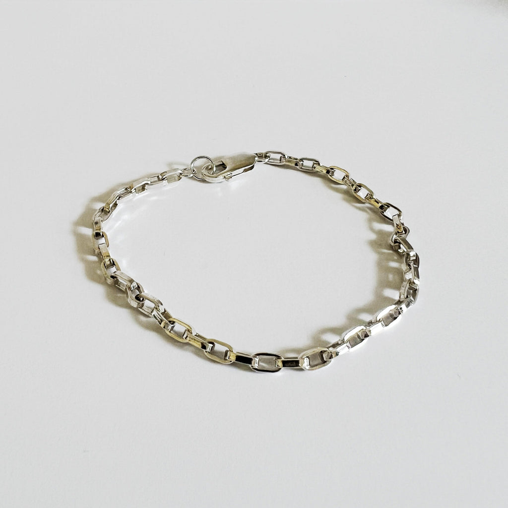 metrix jewelry chunky chain bracelet in sterling silver
