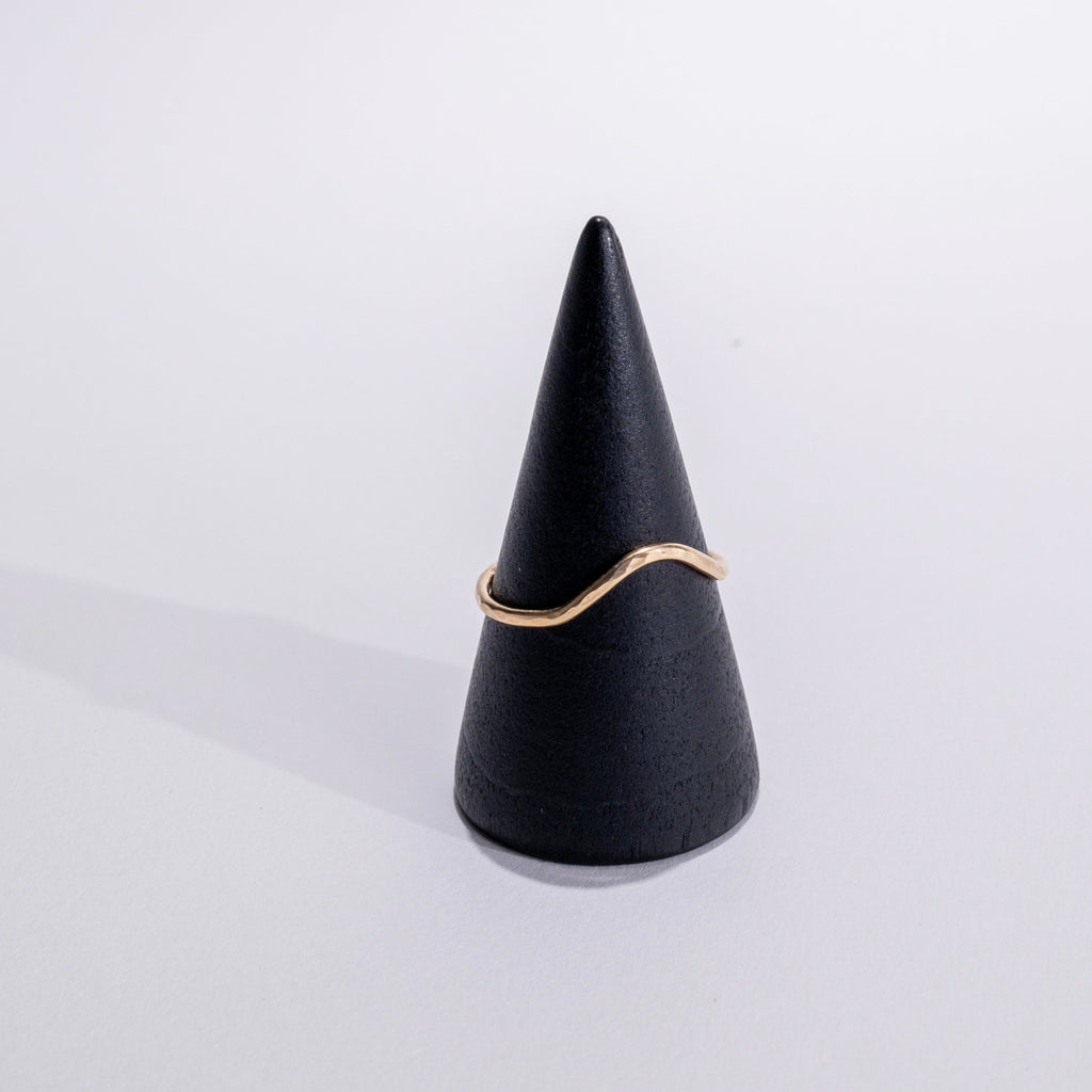 Hammered Curve Stacking Ring - Choose Your Metal
