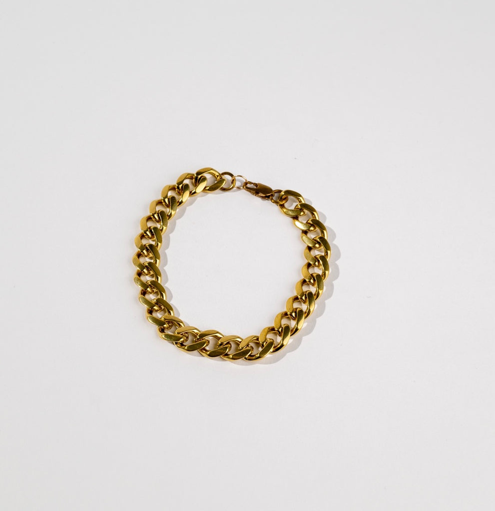 Brass Thick Chain Bracelet
