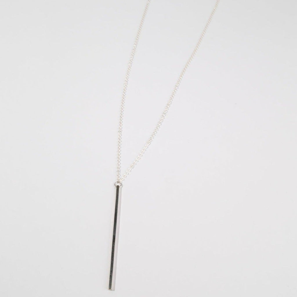 sterling silver bar necklace